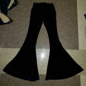 Black Velvet Bell Bottoms